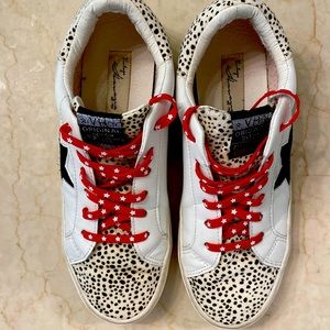 Vintage Havana Forever White Leopard sneakers size 10